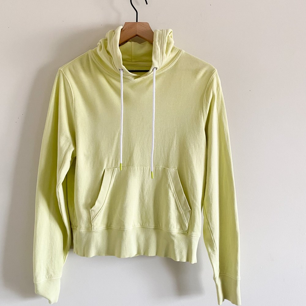 Athleta Pale Yellow Pullover Hoodie